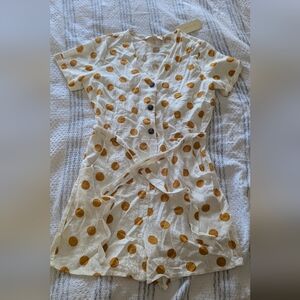 Monteau Los Angela's Romper, Size Medium, Polkadot, New With Tags, NEW!
